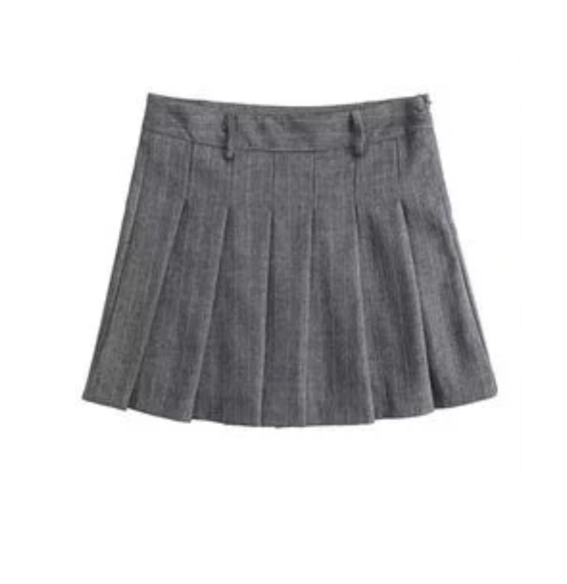 Grey pleated skirt  thumbnail