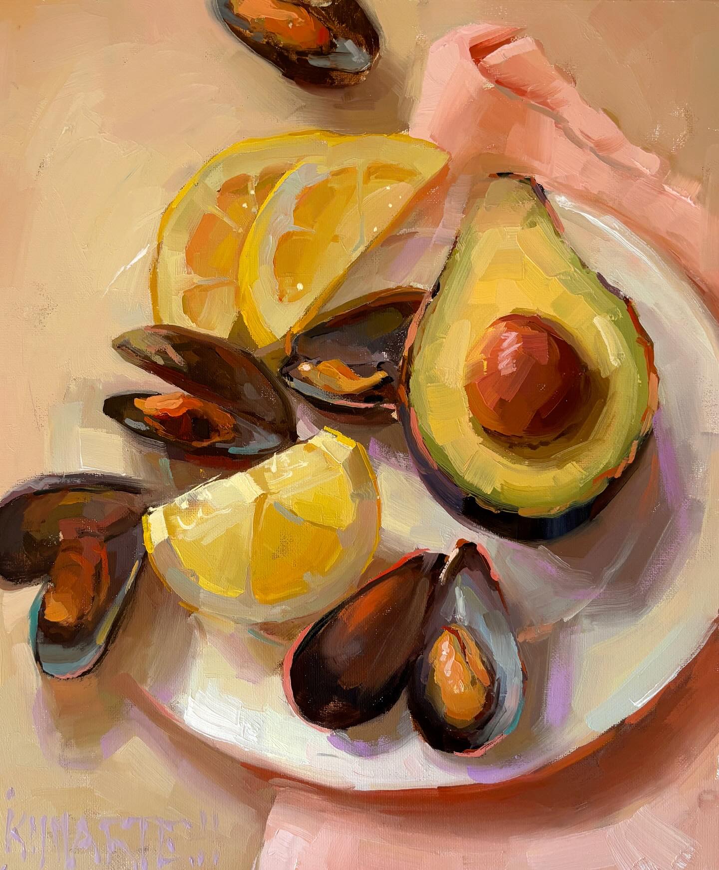 Interrupting your regularly scheduled kitchen programming with some mussels and avocados. I steamed up a whole pot of th