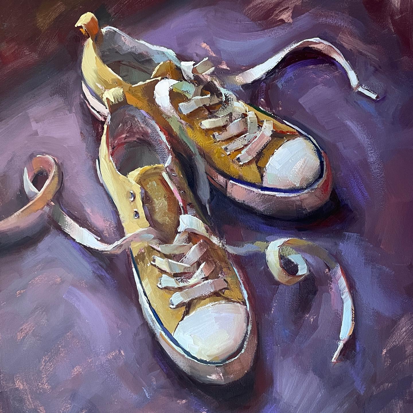 “Anya’s Favourite Yellow Shoes” has been selected for this year’s Royal Institute of Oil Painters annual exhibition at t