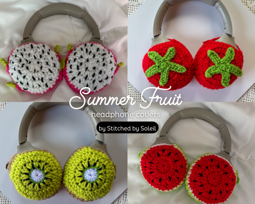 RIBBLR - Summer Fruit Headphone Cover Pattern Bundle thumbnail