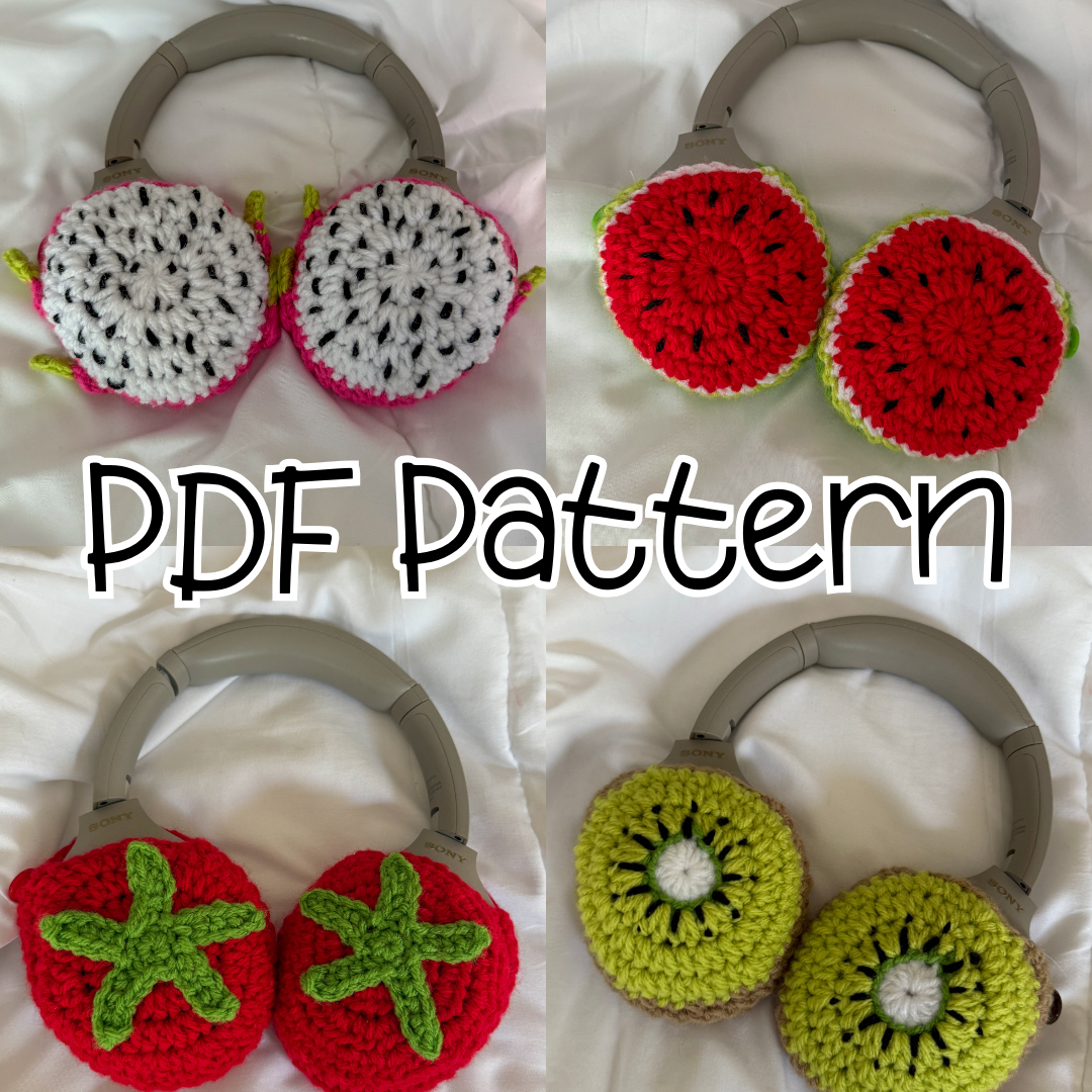 ETSY - Summer Fruit Headphone Cover Pattern Bundle thumbnail