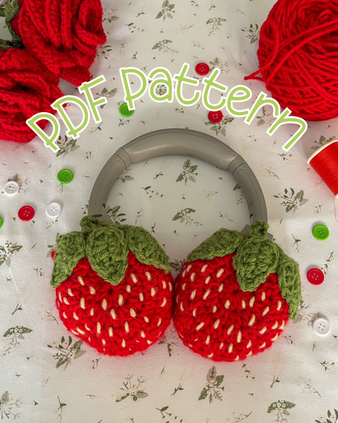 KOFI - Berry Best Headphone Cover Crochet Pattern thumbnail