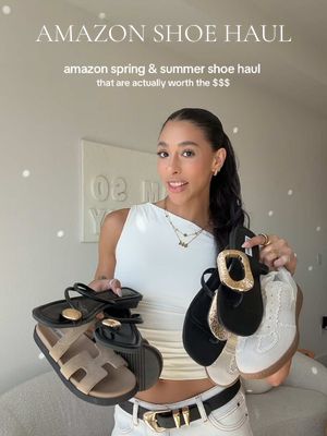 amazon spring shoe haul 👟 — all on my amzn sf!  #shoehaul #amazonshoes #amazonsandals #amazonspringfashion #springshoes 
