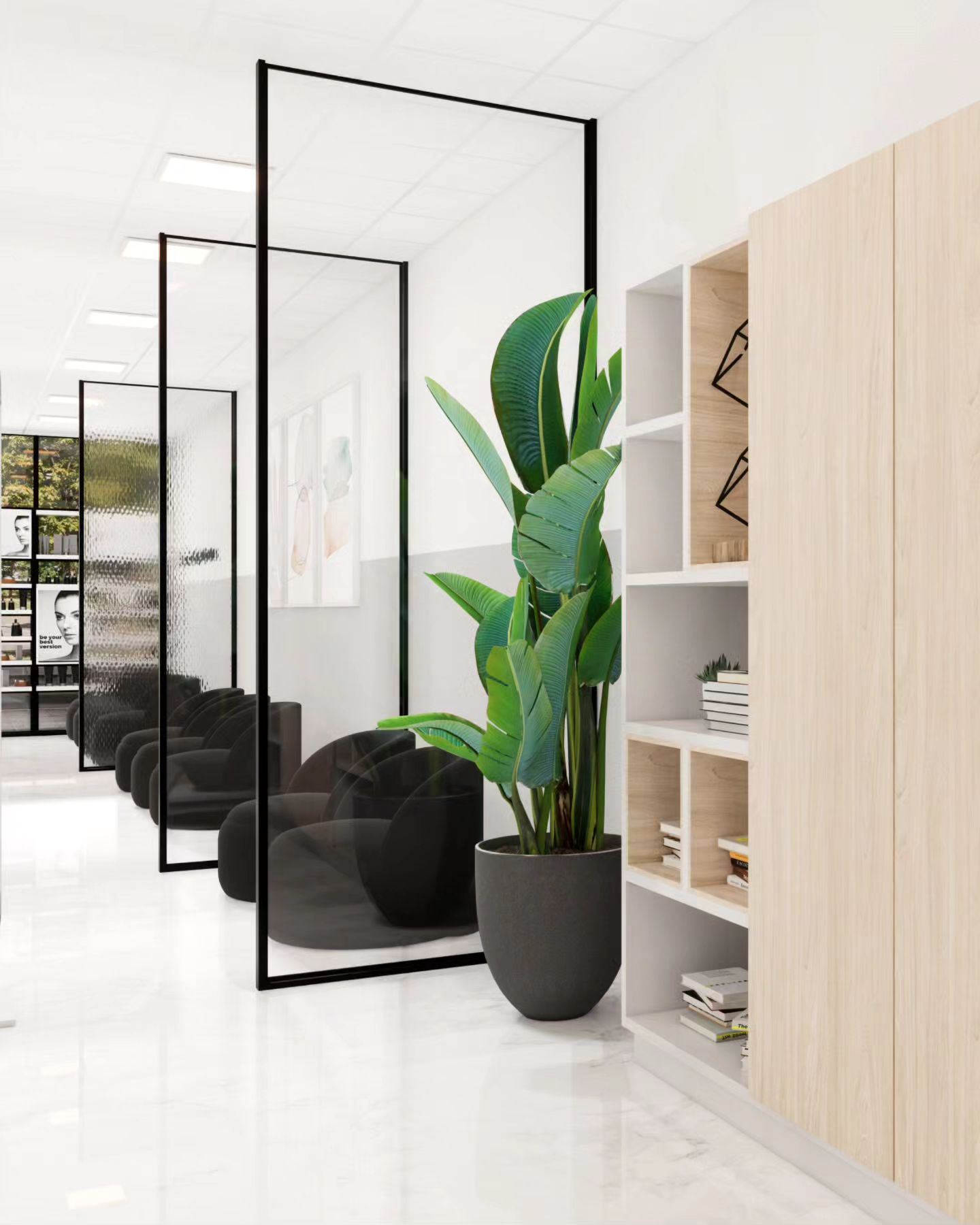 Seu cliente merece um espaço de espera acolhedor.  Projetamos espaços de espera e atendimento ao público, boas experiênc