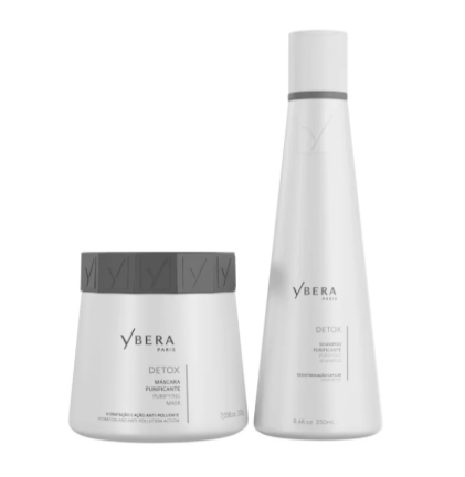 Shampoo Detox Purificante 250ml + Máscara Detox Purificante 200g - Ybera Paris thumbnail