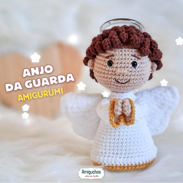 Anjinho da Guarda Amigurumi - Amiguchos Crochê | Hotmart thumbnail