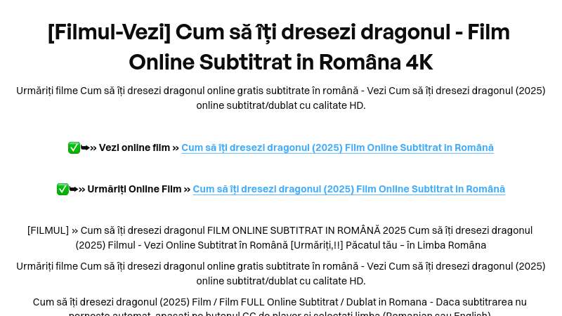 [Filmul-Vezi] Cum să îți dresezi dragonul - Film Online Subtitrat in Româna 4K | Built with Prezo thumbnail