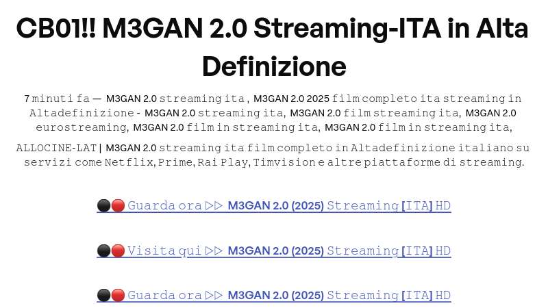 CB01!! M3GAN 2.0 Streaming-ITA in Alta Definizione | Built with Prezo thumbnail