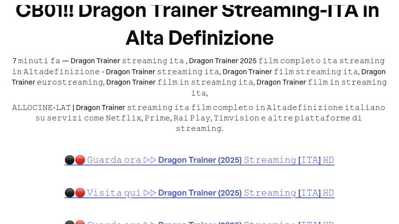 CB01!! Dragon Trainer Streaming-ITA in Alta Definizione | Built with Prezo thumbnail