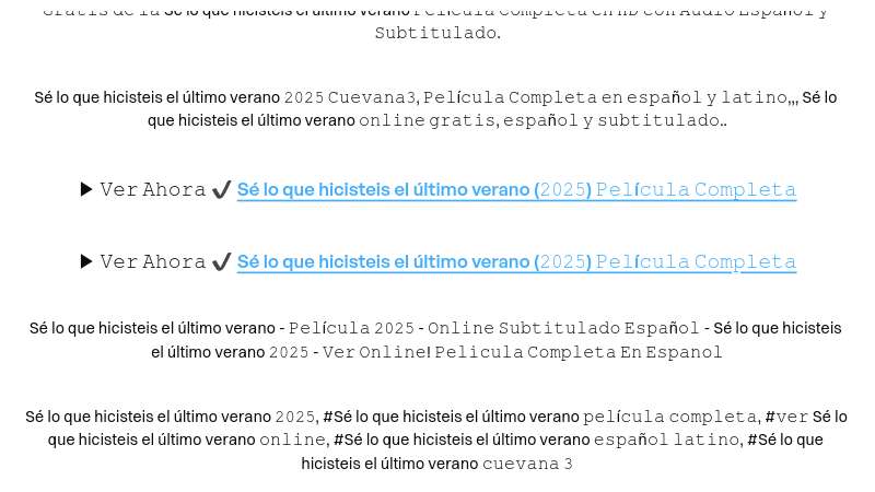 Cuevana 3 — Ver Sé lo que hicisteis el último verano !(2025) EN ESPAÑOL Y LATINO | Built with Prezo thumbnail