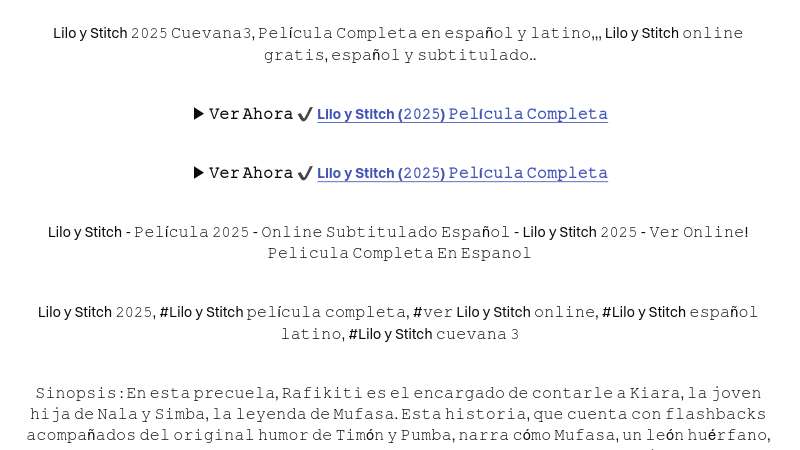 Cuevana 3 — Ver Lilo y Stitch !(2025) EN ESPAÑOL Y LATINO | Built with Prezo thumbnail