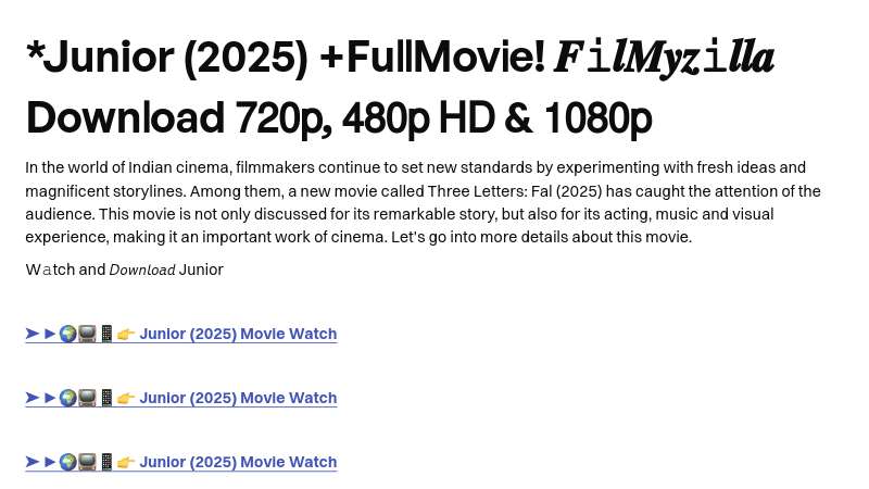 *Junior (2025) +Fu𝗅𝗅Mov𝗂e! 𝑭𝚒𝒍𝑴𝒚𝒛𝚒𝒍𝒍𝒂 Down𝗅oad 𝟩𝟤𝟢𝗉, 𝟦𝟪𝟢𝗉 𝖧𝖣 & 𝟣𝟢𝟪𝟢𝗉 | Built with Prezo thumbnail