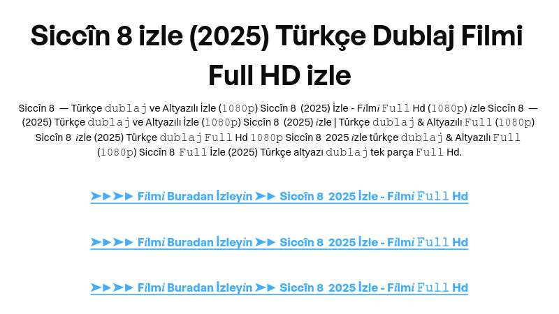 Siccîn 8 izle (2025) Türkçe Dublaj Filmi Full HD izle | Built with Prezo thumbnail