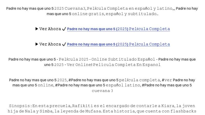 Cuevana 3 — Ver Padre no hay mas que uno 5 !(2025) EN ESPAÑOL Y LATINO | Built with Prezo thumbnail