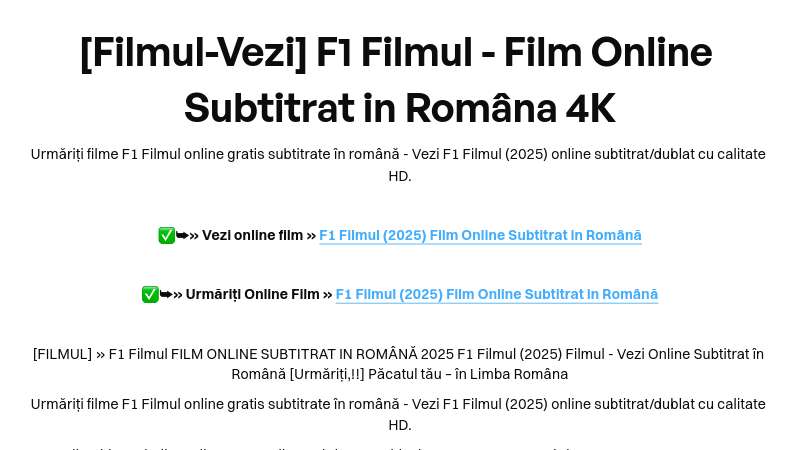 [Filmul-Vezi] F1 Filmul - Film Online Subtitrat in Româna 4K | Built with Prezo thumbnail