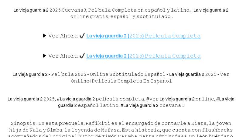 Cuevana 3 — Ver La vieja guardia 2 !(2025) EN ESPAÑOL Y LATINO | Built with Prezo thumbnail