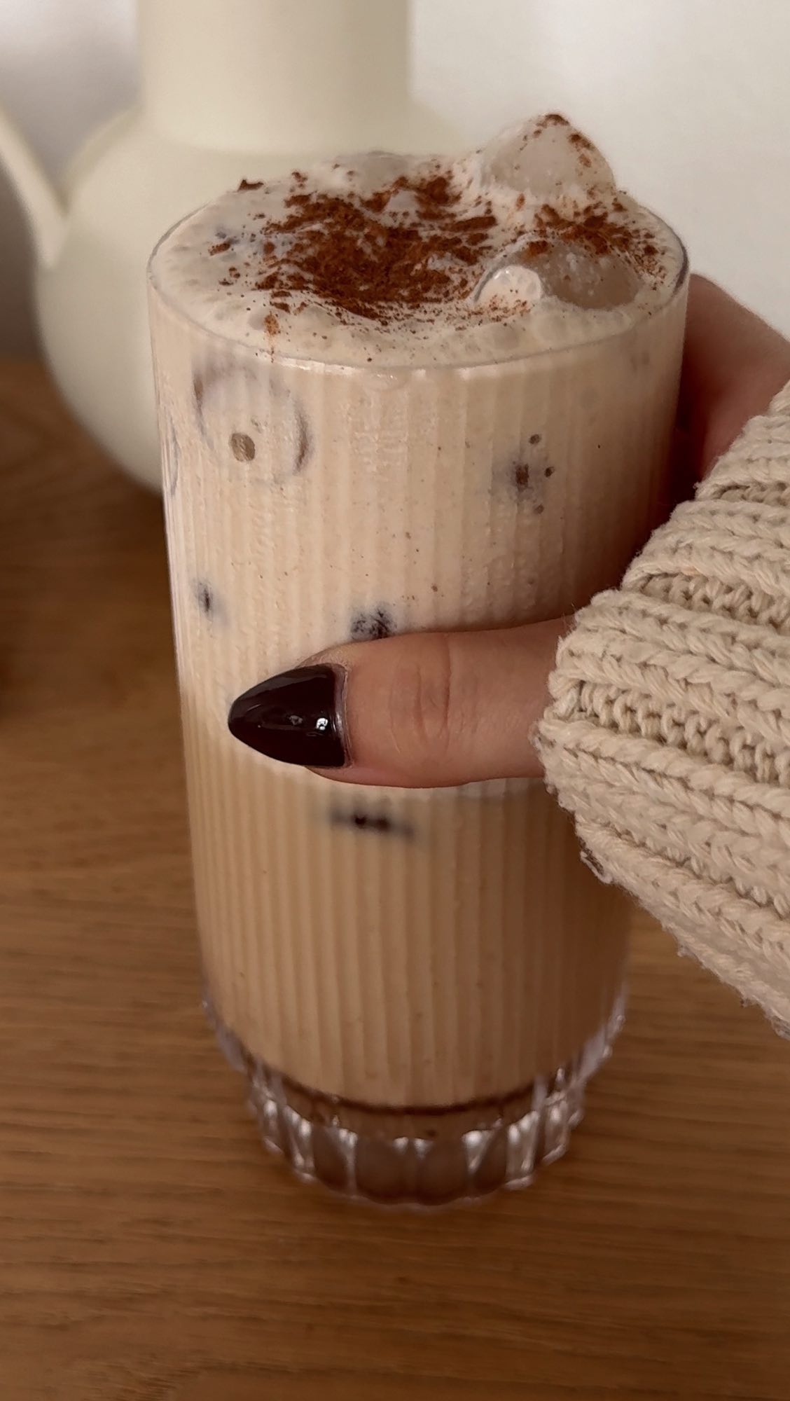 pumpkin chai with pumpkin cream cold foam 🎃🧋 go to my amazon storefront ‘photos’ tab and click the picture of this drink