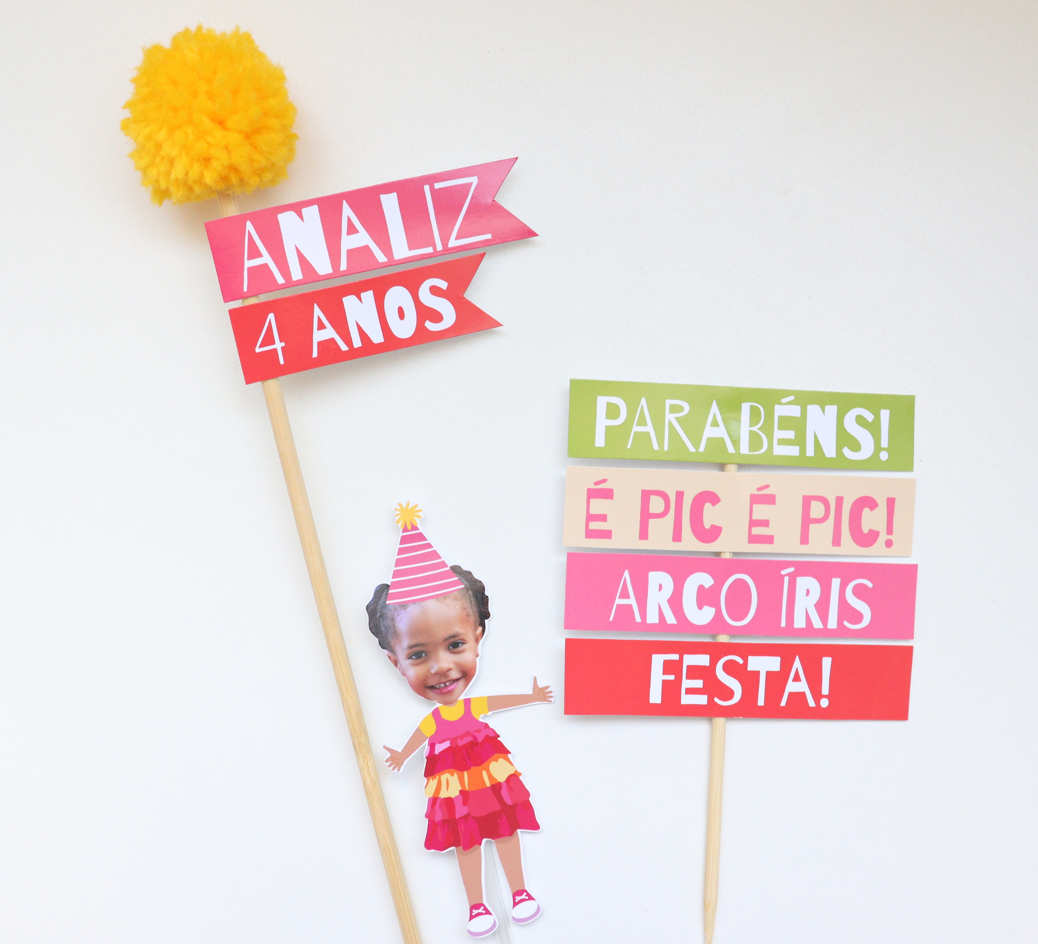 Topo de Bolo + Plaquinha R$20,00 thumbnail