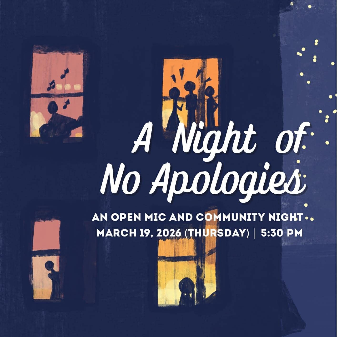 Mar 19, 2026 (Thu) | Open Mic Night & Fellowship 🎤 Quezon City, PH thumbnail