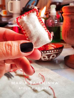 Todos os pedidos aqui no atelier, vão com um patuá de proteção intuído por dona Maria Baianinha ✨  . #viraltiktok #fyppp