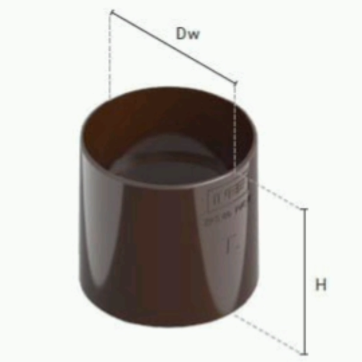 Соединитель водосточной трубы 80 мм thumbnail