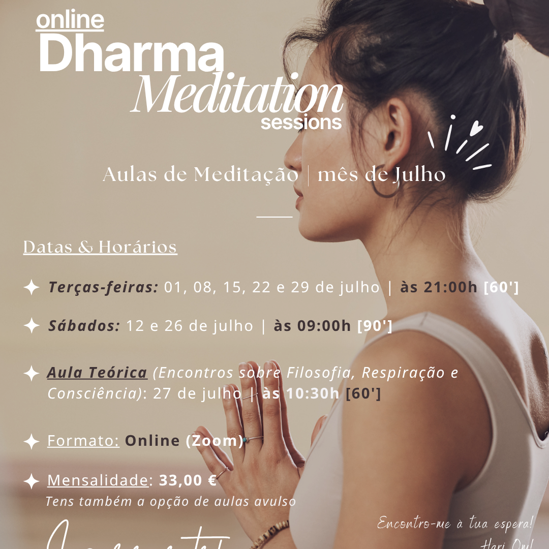 INSCRIÇÕES: Aulas de Meditação | mês de Julho thumbnail