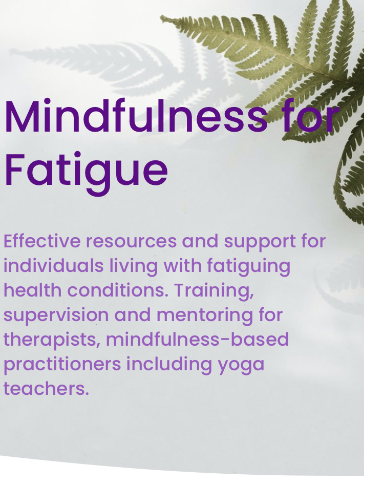 Website mindfulnessforfatigue.org.uk thumbnail