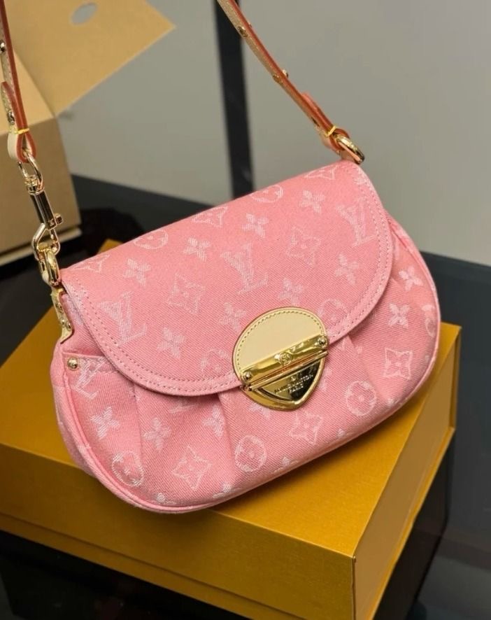 Pink Denim Louis Vuitton Bag thumbnail