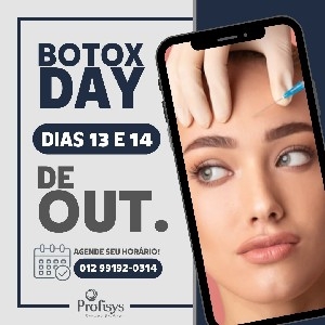 BOTOX DAY - DIAS 13 E 14 DE OUTUBRO ( CONDIÇÕES ESPECIAIS E VALORES PROMOCIONAIS NO DIA) AGENGE AGORA MESMO! thumbnail