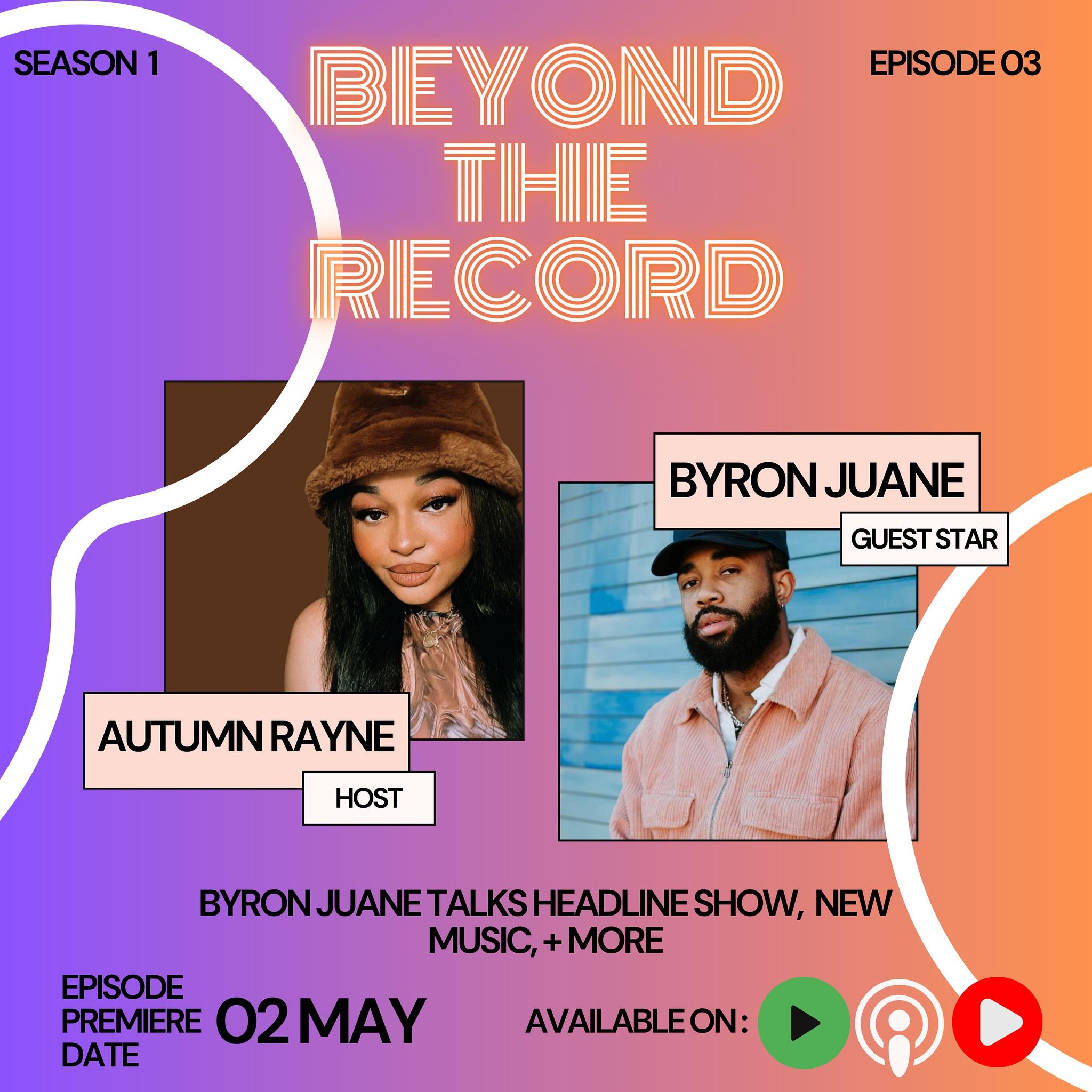 new episode out tomorrow featuring @byronjuane 💜 

#byronjuane #rnb #independentartist #musicpodcast #entertainmentpodca