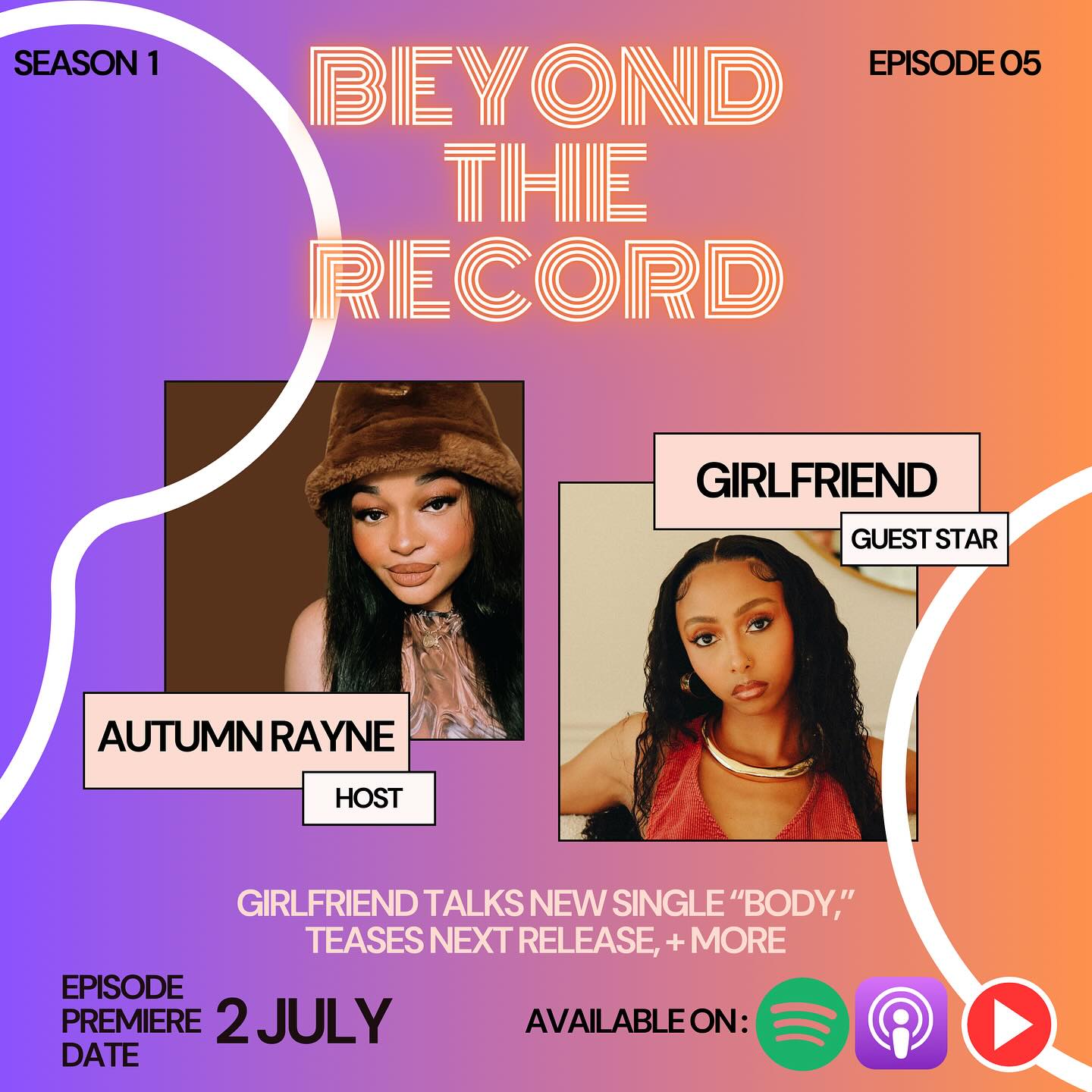 hanging out with @girlfriend.____ tomorrow. see you guys there 💗

#girlfriend #rnbsinger #podcast #independentartist #ne