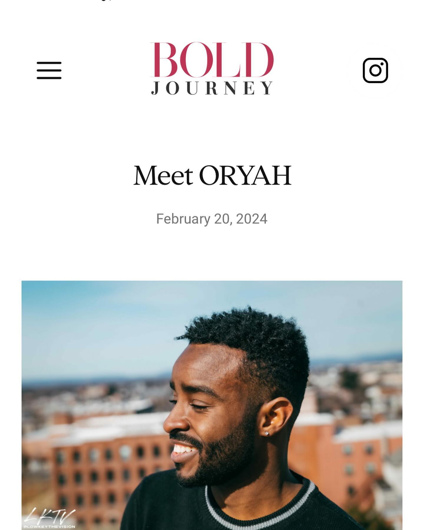 Brief interview with the great team at @boldjourneymag 🙌🏾 New music otw too! Full article linked in my bio