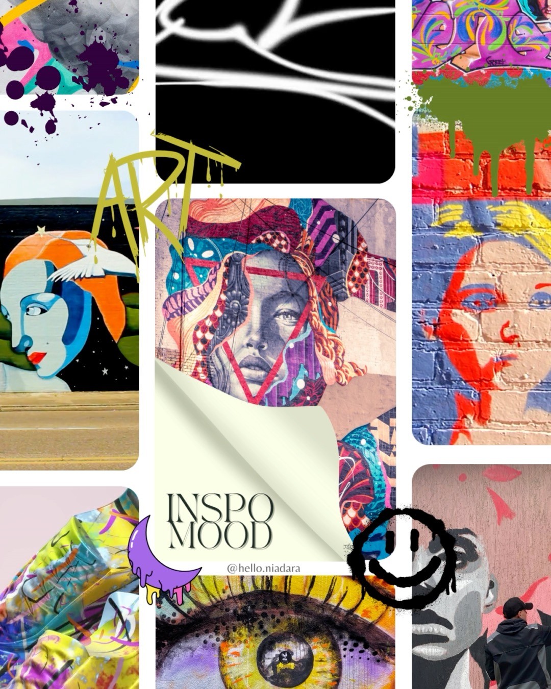 From Miami to New York, I'm impacted creatively by the incredible works of art in Wynwood or Bushwick and alike. It's li