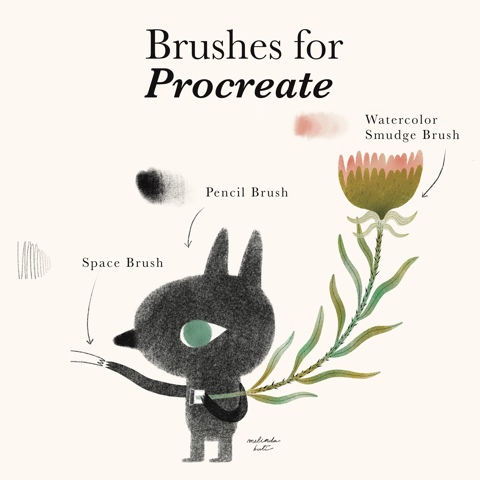 Brushes for Procreate  - Melinda Berti's Ko-fi Shop thumbnail