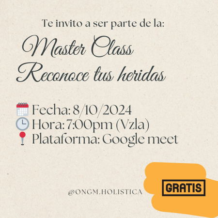 Master Class: Reconoce tus heridas de infancia thumbnail