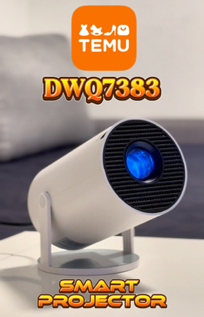 Temu Smart Projector Use this Code “DWQ7383” for new app users to get it for 0kr thumbnail
