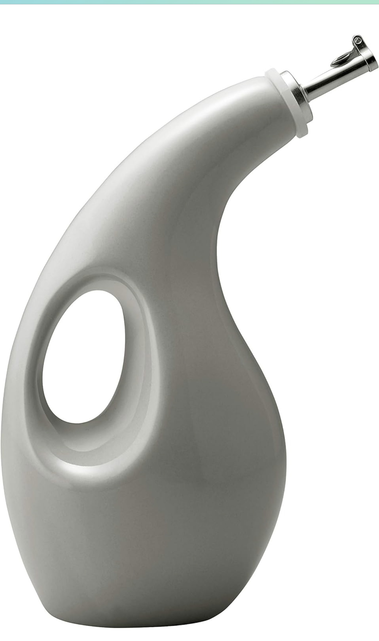 Rachael Ray Solid Glaze Ceramics EVOO Olive Oil Bottle Dispenser with Spout - 24 Ounce thumbnail
