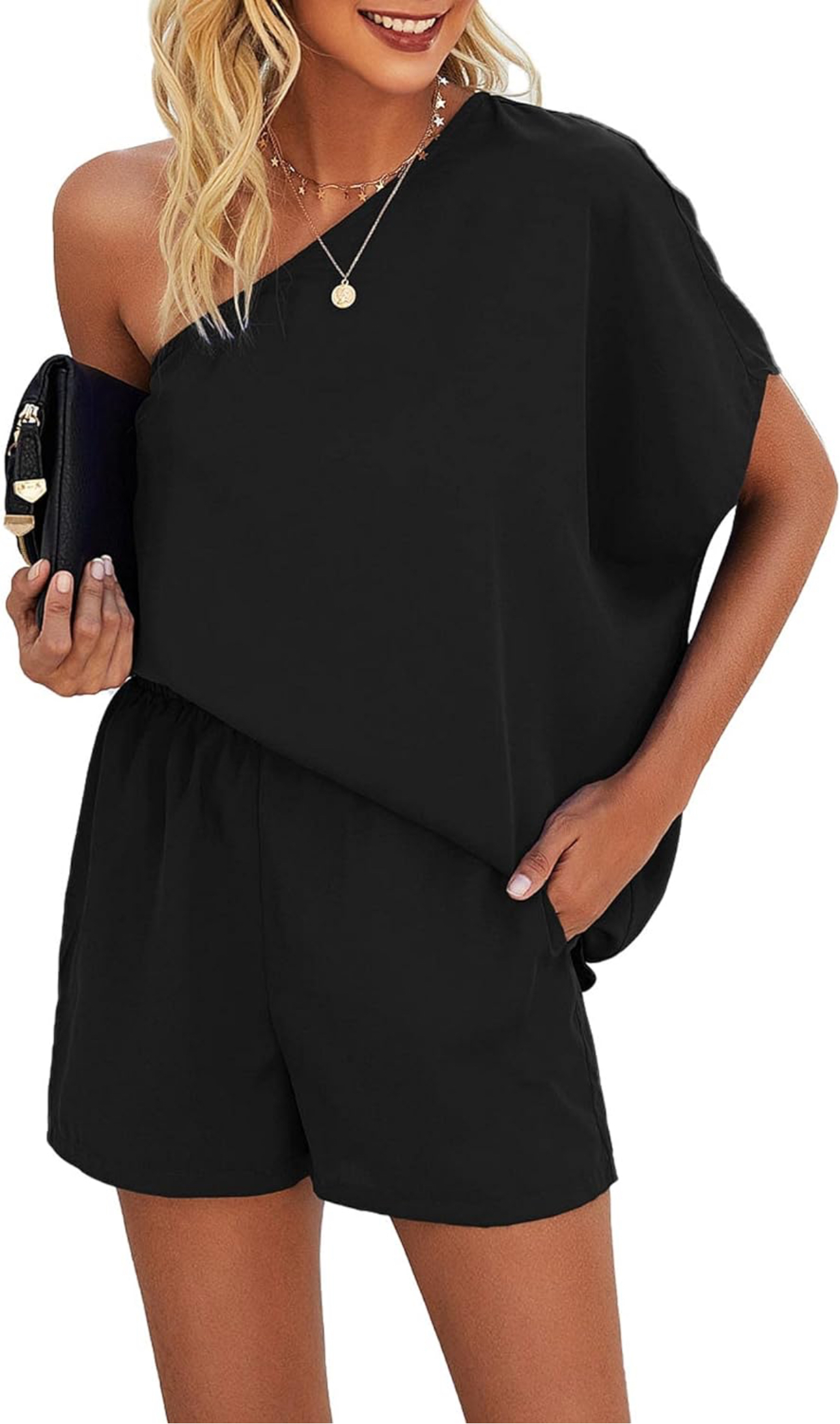 Shoulder Rompers Short thumbnail