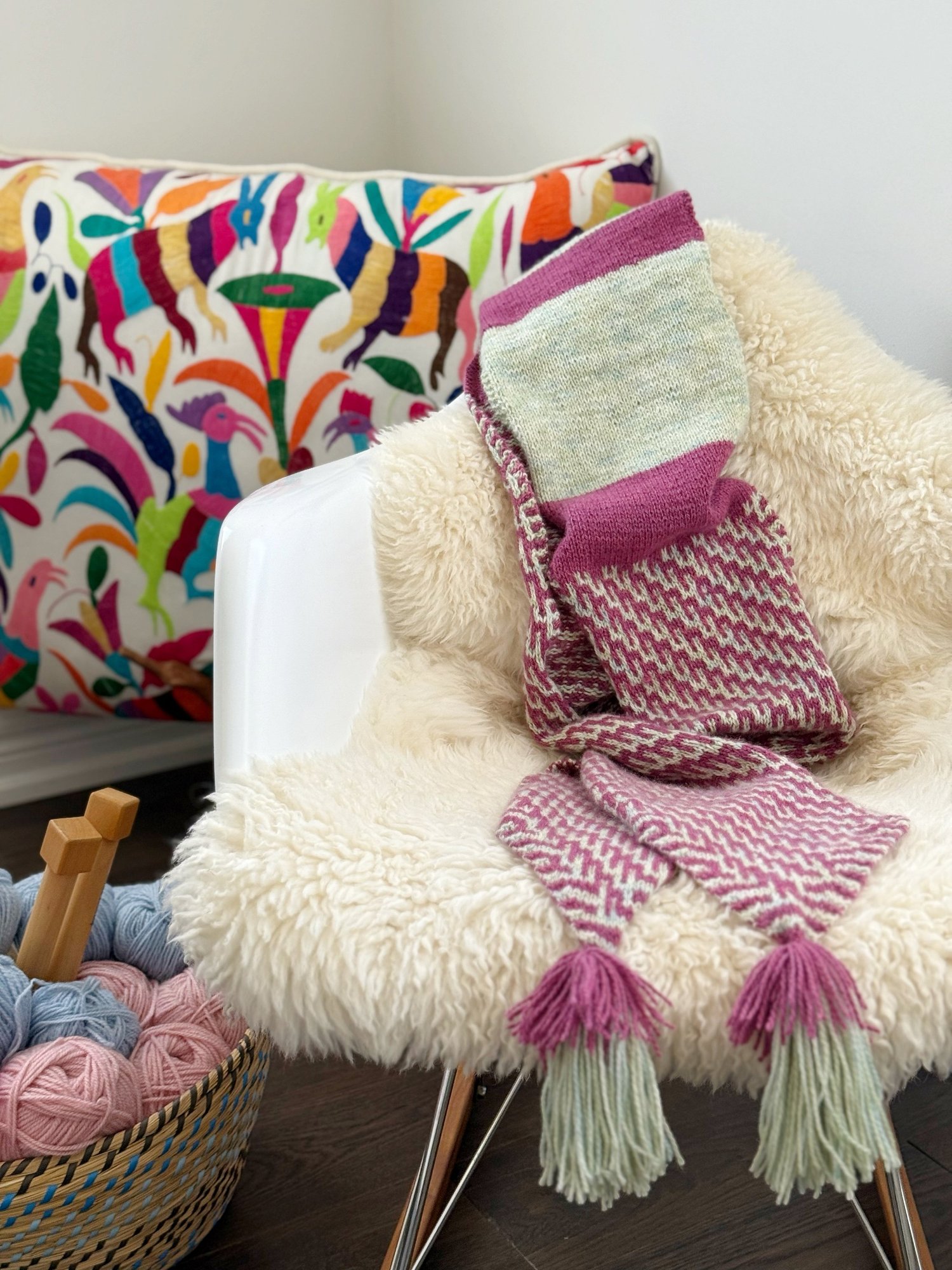 Patagonia Hike Scarf — Hand Knit by Kam thumbnail