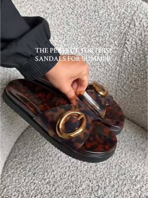 The Perfect Tortoise Sandals For Summer 🤎  I will have them 🔗 on my LTK in the shoe section!  @stevemadden #summersandal