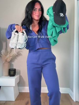 Hot Girl Walk Outfit ✨ My sizing 5’7, 145lbs, 32dd ✨Outfit Deets ✨ Outfit 1- I’m wearing a size small sweats & jacket fr