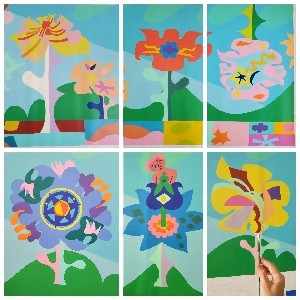 Sensory Garden - mural frieze thumbnail