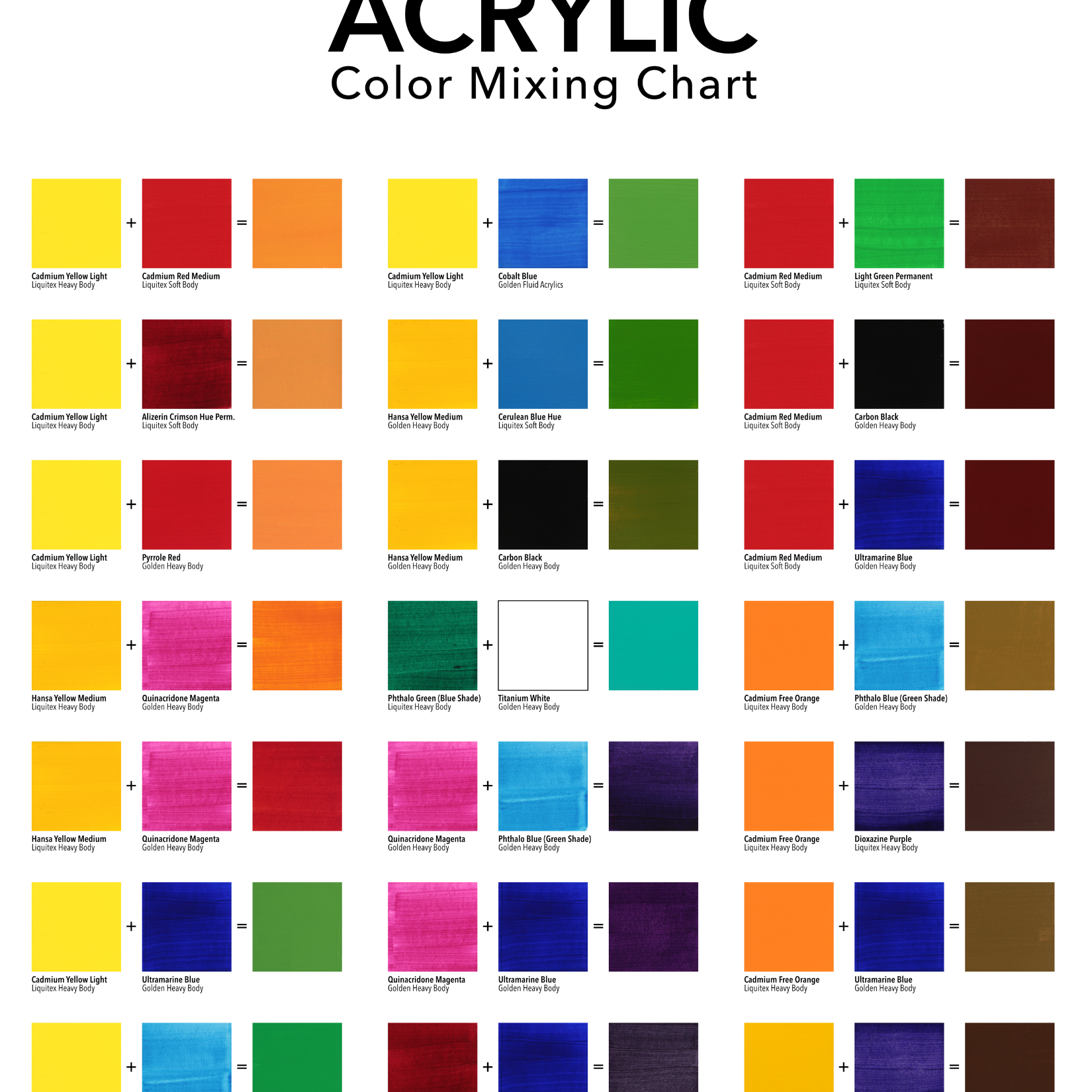 My email newsletter-free color mixing chart PDF when you sign up! thumbnail
