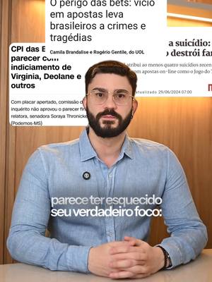 🎲 CPI das Bets: onde está o verdadeiro foco? Criada para investigar o crescimento das apostas online e seus impactos, a 