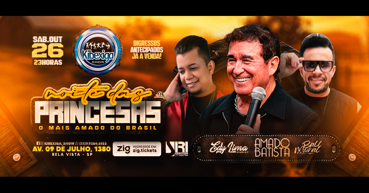 Amado Batista - Noite das Princesas - Zig.Tickets thumbnail