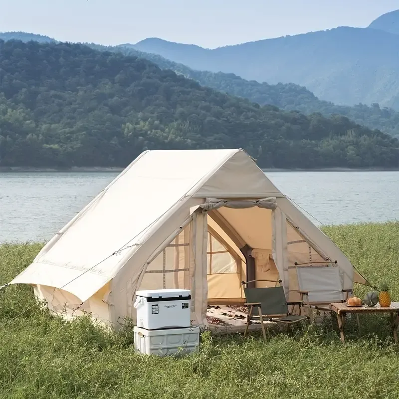 4 Person Portable Inflatable Tent  -  Thick, Windproof   for Outdoor Camping thumbnail