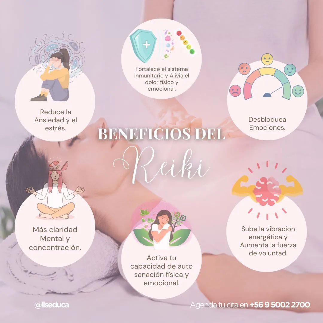 ✨ ¡Despierta tu energía vital con el poder sanador del Reiki! 🌿

Experimenta una profunda relajación, libera el estrés y