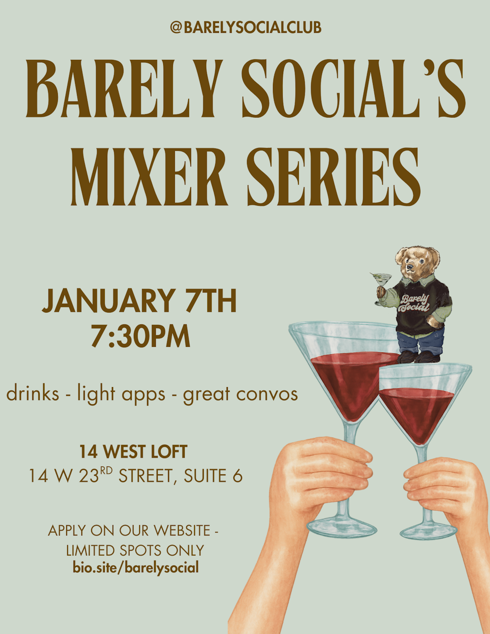 RSVP to Barely Social’s: Mixer Series | Partiful thumbnail