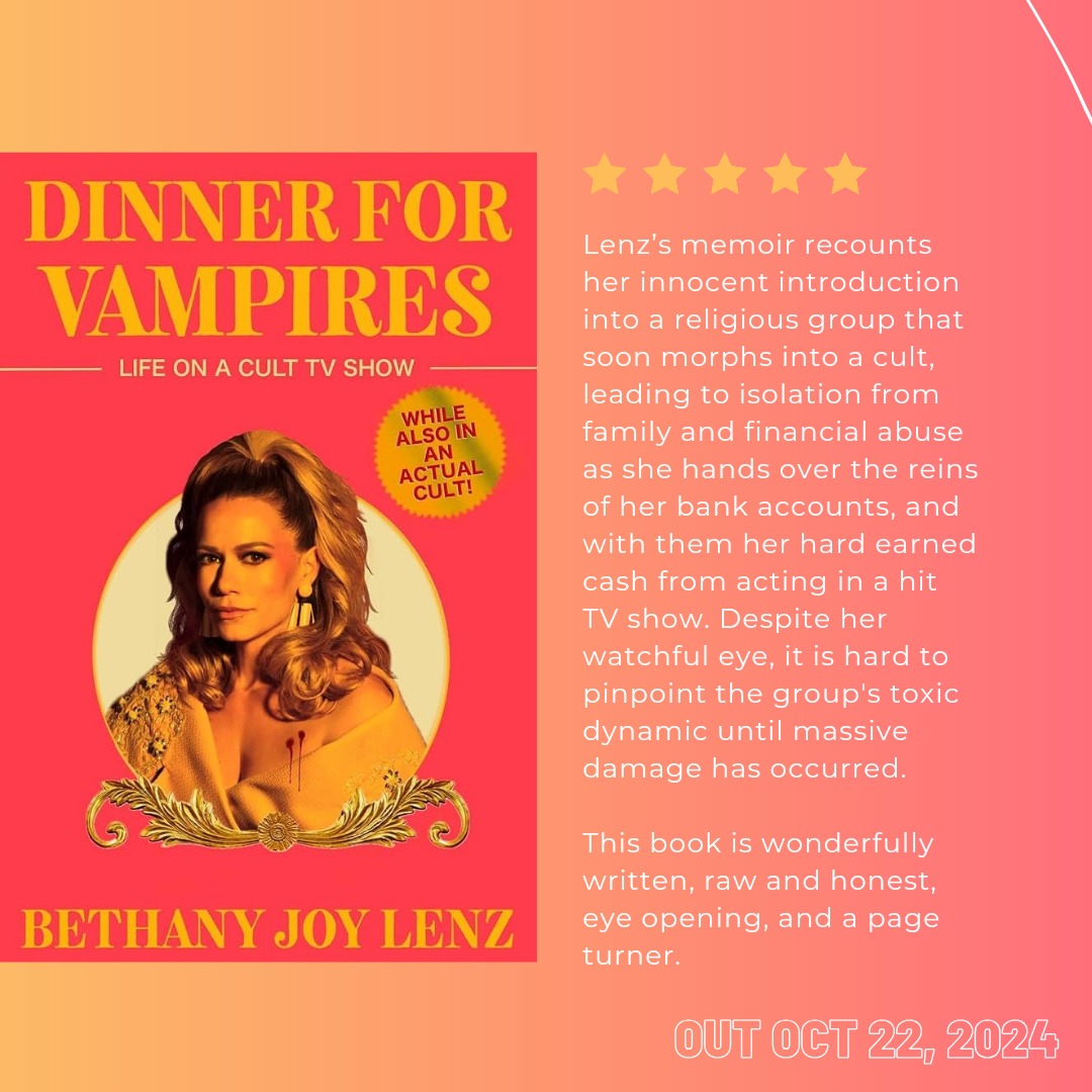 Book Review: Dinner for Vampires - Bethany Joy Lenz thumbnail