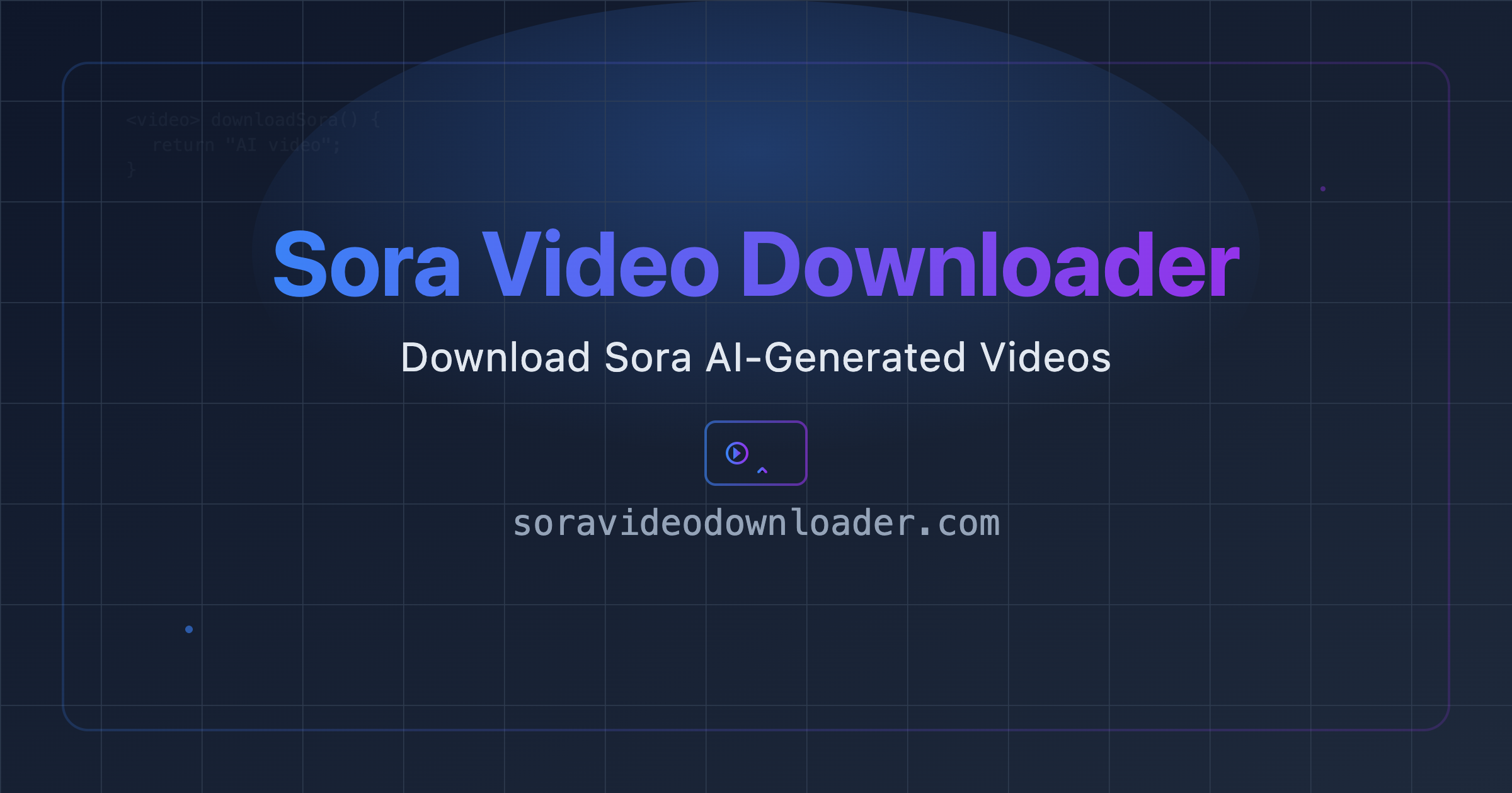 Sora Video Downloader - Download Sora AI Videos for Free thumbnail